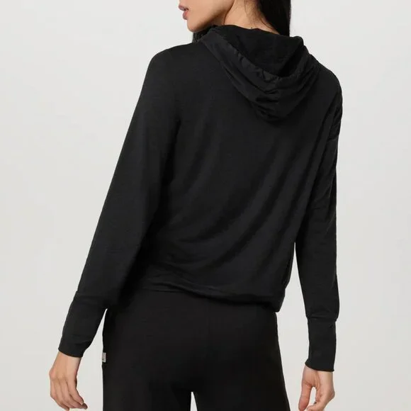 Vuori Halo Essential Hoodie in Black, Size Small - Picture 3 of 5
